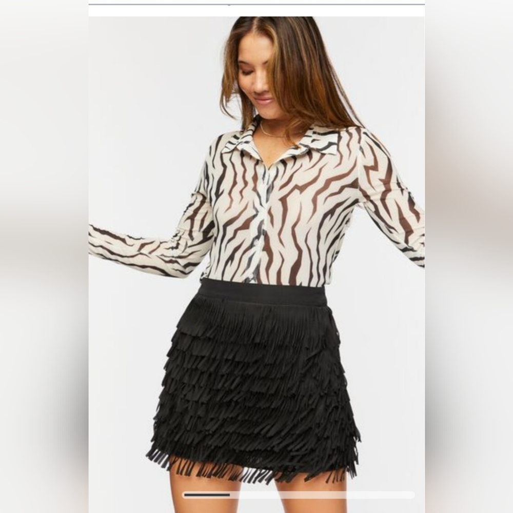 Elegant Black Skater Skirt